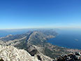 Pogled na Peljeac s brda sv. Ilija